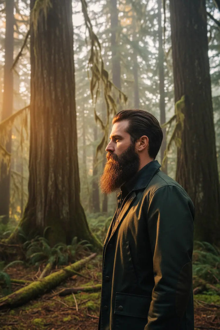 Forest Gentleman strong, healthy beard is his pleasure.