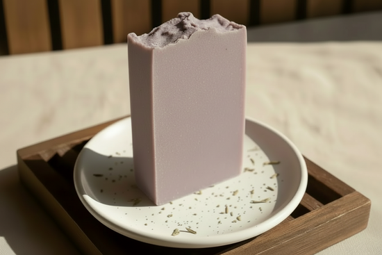 Petals & Loam - handmade tallow  artisan soap with exfoliating sandalwood powder 