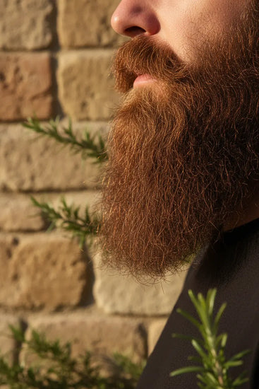 Beard Tuscan colored beard full of health and vitality.