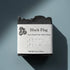 Black Flag | Grass Fed Tallow Soap Bar Blind Pirate Soap Co. Label is brailled with the name of the soap
