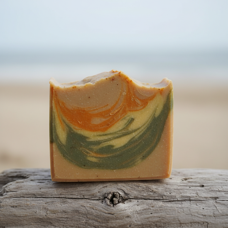 Dune Grass Rustic Cut simple unlabeled bar on weathered wood