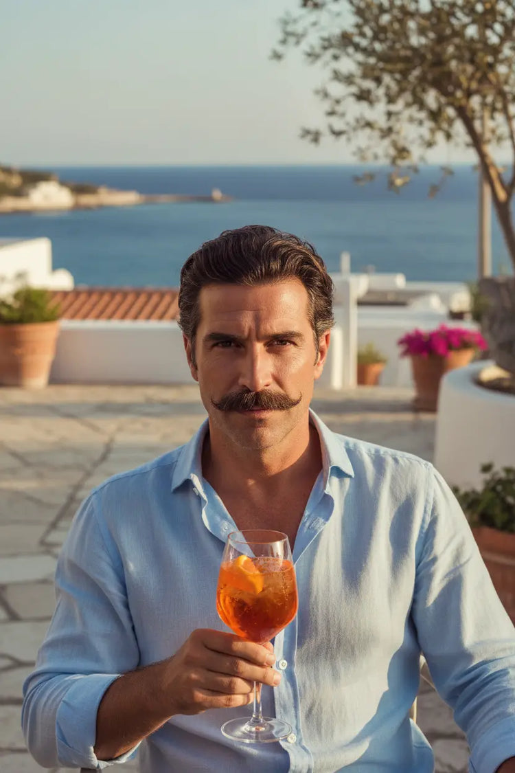 Mediterranean Lifestyle — Italian Man with Mustache