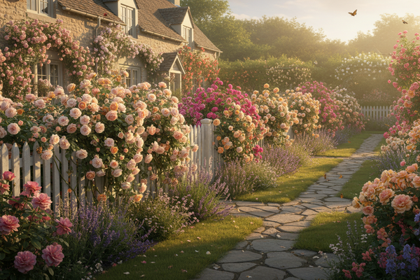 Velvet Rose | Sun-drenched cottage rose garden in full bloom.  Blind Pirate Soap Floral Scents